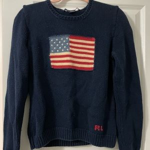Ralph Lauren Vintage American Flag Sweater